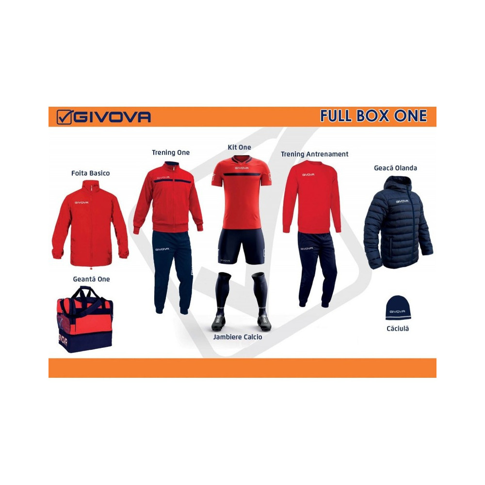 Full Box Givova One rosu/bleumarin | GIVOVA